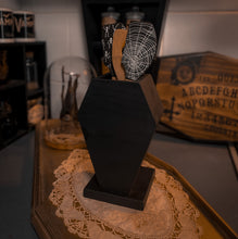 Load image into Gallery viewer, Vamp Manor Coffin Utensil Holder ©