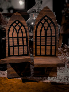 Gothic Candle Sconce Pair